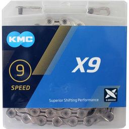 KMC Ketting 9-speed X9 Zilver 114 links (4715575890548)