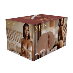 Xkin by shots Bodyforms - Nina Vale - Dubbele Ingang Vibrerende Masturbator - 2,5 kg / 5,7 lbs - Tan (8714273029966)