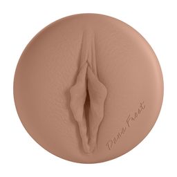Xkin by shots Metallix - Dana Frost - Torch Masturbator - Pussy - 570g - Silver/Tan (8714273031273)