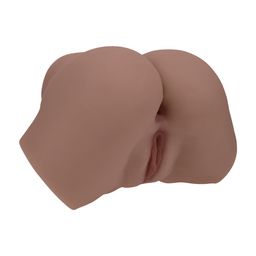 Xkin by shots Bodyforms - Layla Love - Dubbele Ingang Vibrerende Masturbator - 3,5 kg / 7,7 lbs - Bruin (8714273029973)