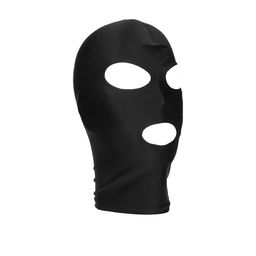 Ouch! by shots Face Mask with Eye and Mouth Holes - Black (8714273015235)