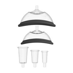 Pumped by shots Automatische Vagina Borst- en Tepelpomp - Zwart (8714273029720)