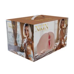 Xkin by shots Bodyforms - Mia Hart - Dual Entry Vibrerende Masturbator - 2,5 kg / 5,7 lbs - Vlees (8714273029959)