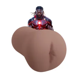 Xkin by shots Superheroes - Saber - Vibrating Masturbator - Ass - 660g - Brown (8714273031693)