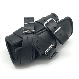 Red leather Deluxe Leren Ophangband - Zwart (3701019810358)