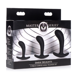 Xr brands Dark Delights - 3 Delige Gebogen Anale Trainer Set (848518036285)