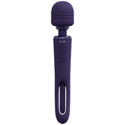 Vive by shots Kiku - Dubbelzijdige Wand met Innovatieve G-Spot Flapper Stimulator - Paars (8714273051837)