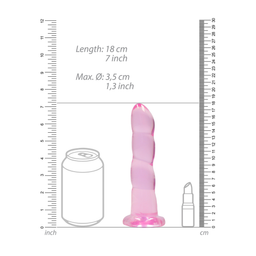 Realrock by shots Niet-realistische Dildo met Zuignap - 7 / 17 cm (7423522580530)