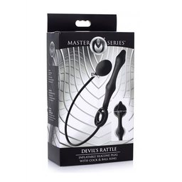 Xr brands Opblaasbare Silicone Anale Plug + Cock- en Ballring (848518042590)