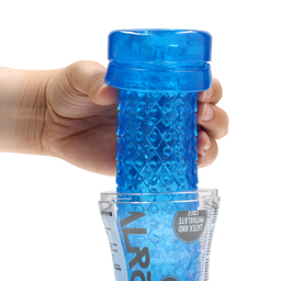 Realrock by shots Easy Rider - Textured Masturbator - Blauw (8714273045072)