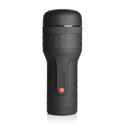Curve toys Verstevigende en Vibrerende Masturbator - Zwart (653078944617)