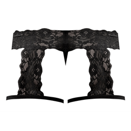 Male power G-String Garter Short - L/XL - Zwart (845830058346)