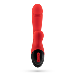 Crushious Dare Dong - Oplaadbare Konijnen Vibrator - Rood (7403254158030)