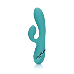 Loveline by shots Opblaasbare Konijnen Vibrator - Pauwblauw (8714273048950)