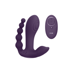 Vive by shots Kata - Pulse Wave  Vibrerende Dubbele Penetratie Vibrator - Paars (7423522538555)