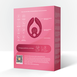 Snail vibe GIZI Duo - Dual Couples Stimulator - Bordeauxt (8720615766154)