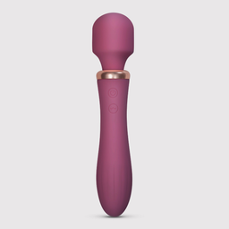 Crushious Jinx - Dual Wand Massager met Verwarmingsmodus - Rode Wijn (7403254161115)
