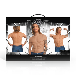 Xr brands Ripped - Siliconen Mannenborst - Groot (848518055712)