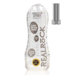 Realrock by shots Easy Rider - Textured Masturbator - Transparant (8714273045096)