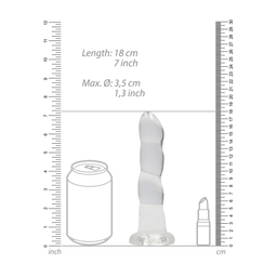 Realrock by shots Niet-realistische dildo met zuignap - 7 / 17 cm (7423522580547)