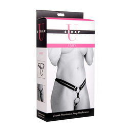 Xr brands Unity - Double Penetration Strap-On Harness Unity - Dubbelpenetratie Strap-On Harnas (848518015396)
