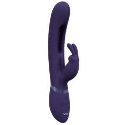 Vive by shots Mika - Triple Motor - Vibrerende Rabbit met Innovatieve G-Spot Flapper Stimulator - Paars (8714273051851)