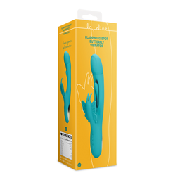 Loveline by shots Flapper G-Spot Vlinder Vibrator - Pauwblauw (8714273049179)