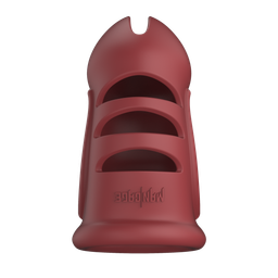 Mancage by shots Model 28 - Ultra Soft Silicone Chastity Cage - Rood (8714273051325)