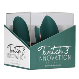 Innovation by shots Twitch 3 - Oplaadbare Vibrator en Suction - Bosgroen (8714273054999)