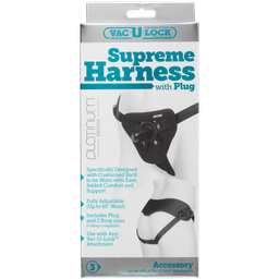 Doc johnson Platina Supreme Harness met Plug (782421018184)