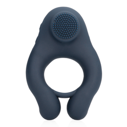 Loveline by shots Vibrerende Cockring met Clitoris Stimulatie - Indigo Blauw (8714273044914)