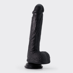 Crushious Inviktus - Vloeibare Silicoon Dildo - 8 / 22 cm - Zwart (7403254159303)