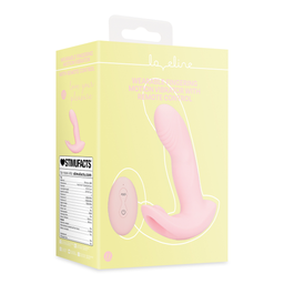Loveline by shots Draagbare Vinger Beweging Vibrator met Afstandsbediening - Cherry Chiffon (8714273049193)