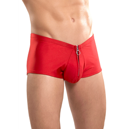 Male power Shorts met rits - L/XL - Rood (845830048705)