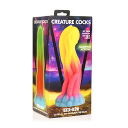 Xr brands Tenta Glow - Glow-in-the-Dark Silikon Dildo (848518054036)