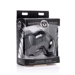 Xr brands Zwarte Beperkte Chastity Cage met Studs (848518026729)