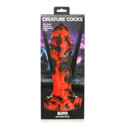 Xr brands Grim Reaper - Siliconen Dildo - Rood/Zwart (848518053213)
