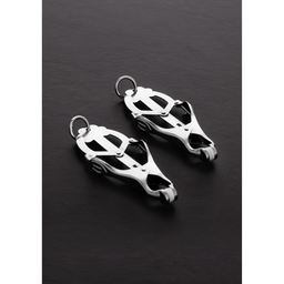 Steel by shots 2 Squeezer Teaser Clover Tepelklemmen met Ring (8714273782212)