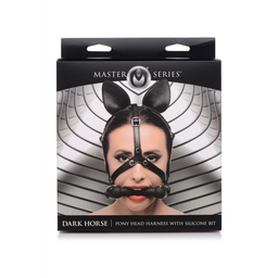 Xr brands Dark Horse - Pony Hoofbril met Siliconen Bit (848518033918)