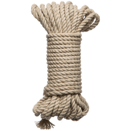 Doc johnson Bind en Tie - 6mm hennep bondage touw - 30 ft - natuurlijk (782421089832)