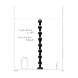 Ouch! by shots Ass Snake Beaded Dildo - 19 / 48 cm (7423522567586)