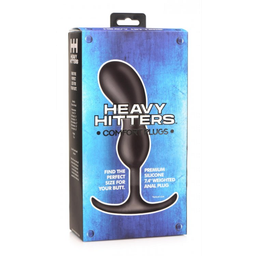 Xr brands Premium Silicone Weighted Prostate Plug - Large Premium Siliconen Gewogen Prostaat Plug - Groot (848518044624)