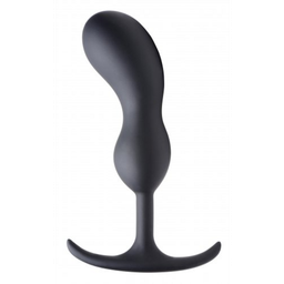 Xr brands Premium Silicone Weighted Prostate Plug - Large Premium Siliconen Gewogen Prostaat Plug - Groot (848518044624)