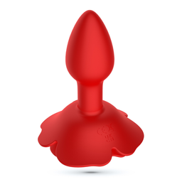 Crushious Giulietta - Draaibare Anale Rozenplug met Afstandsbediening - Rood (7403254158252)