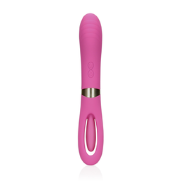 Loveline by shots Dubbelzijdige flapper en G-Spot vibrator - Uitbundig Roze (8714273049186)