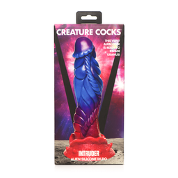 Xr brands Intruder - Alien Silicone Dildo - Paars (848518052469)