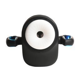 Xr brands Cyber Milker - Stimulerende en Vibrerende Masturbator met Telefoonhouder - Transparant/Zwart (848518056474)