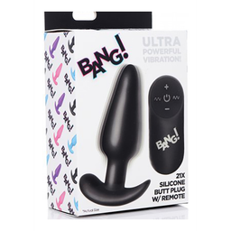 Xr brands Vibrerende Siliconen Butt Plug met Afstandsbediening (848518039682)