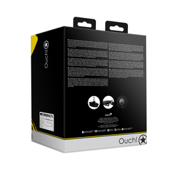 Ouch! by shots Open Mouth Gag Hoofdband met Trechter - Zwart (8714273051073)