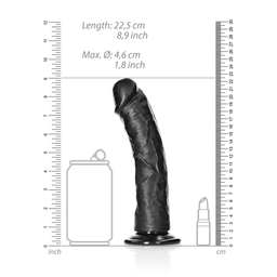 Realrock by shots Gebogen Realistische Dildo met Zuignap - 8 / 20,5 cm (7423522626672)